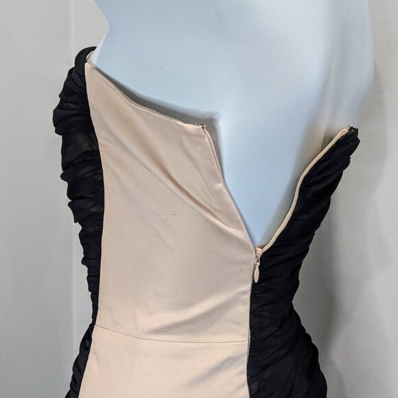 COS Women's Strapless Dress Ruched Detail |  Sizes 4 and 6 - Picture 3 of 10